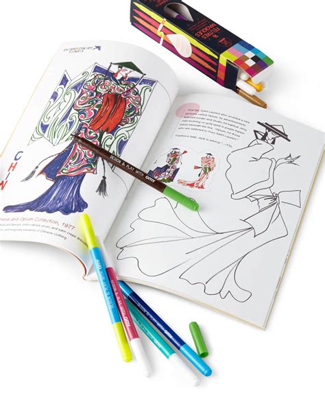 YSL Personalized Coloring Book & Roll Pencil Case with Colored 